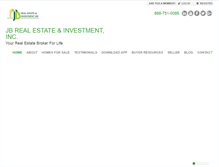 Tablet Screenshot of jbrealestateandinvestment.com